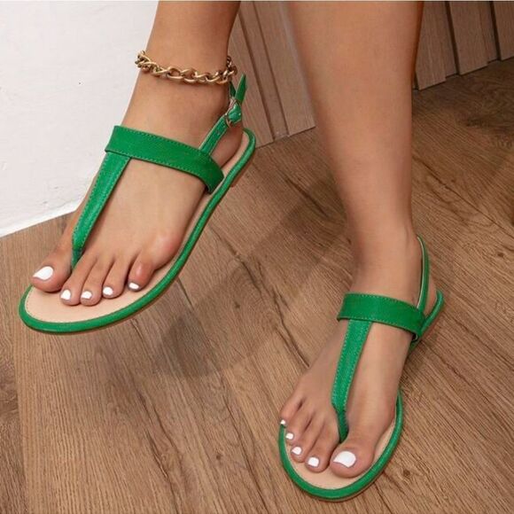 BRAND NEW ROUGE HELUIM SQUARE TOE ADJUSTABLE BUCKLE ANKLE STRAP SANDAL - Picture 1 of 16